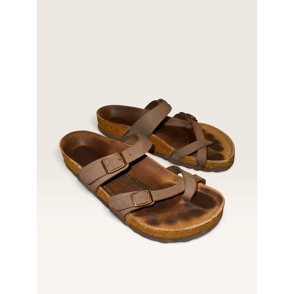 Birkenstock Birkibuc Mayari Mocha Sandals Women's Size 8-8.5 38